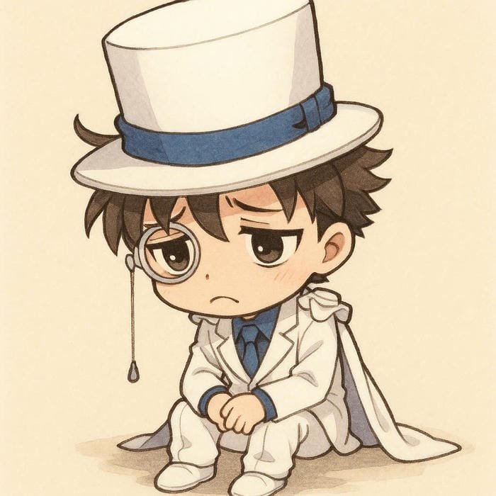 kaito kid chibi buồn