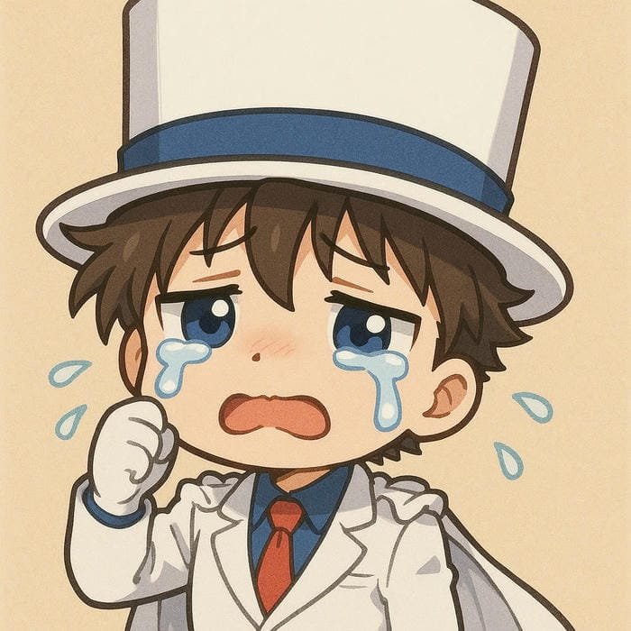 kaito kid chibi khóc