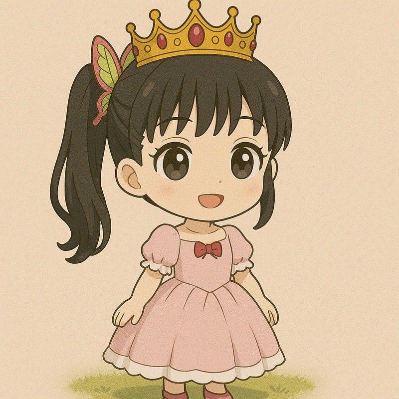 kanao chibi đội vương miện