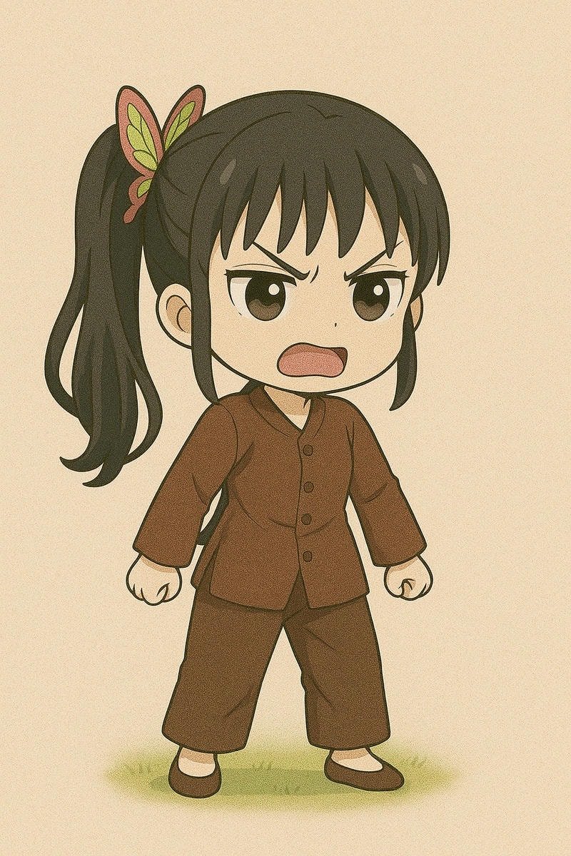 kanao chibi mặc áo bà ba