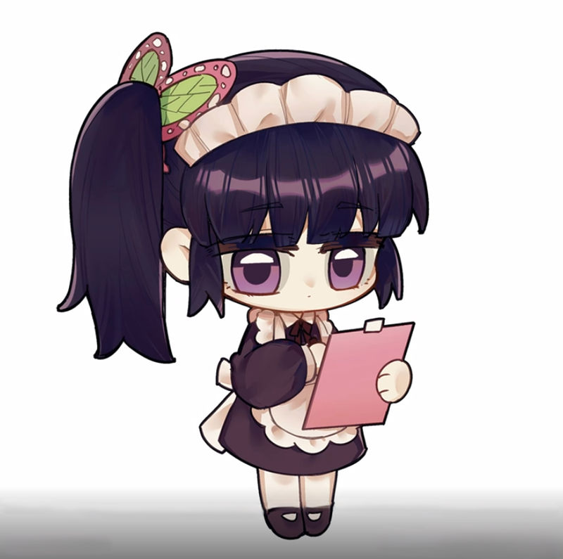 kanao chibi mặc đồ hầu gái