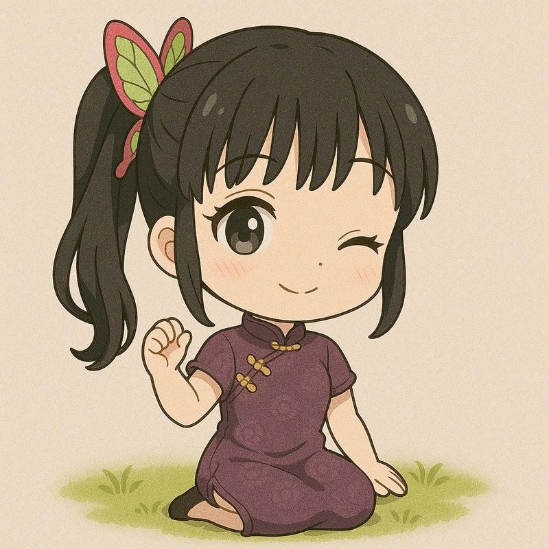 kanao chibi mặc sườn xám