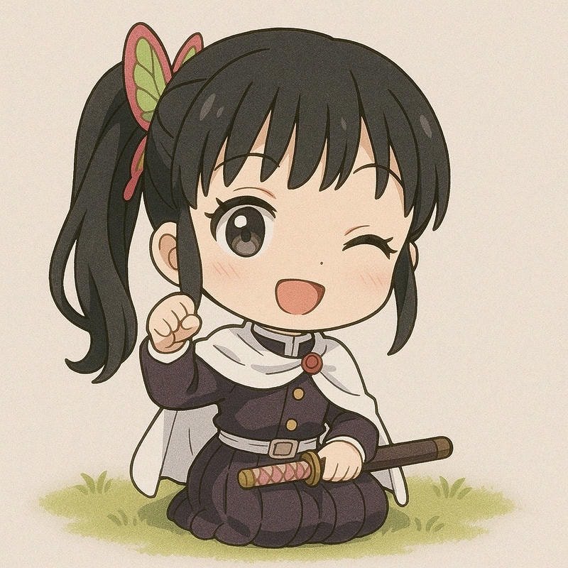 kanao chibi nháy mắt