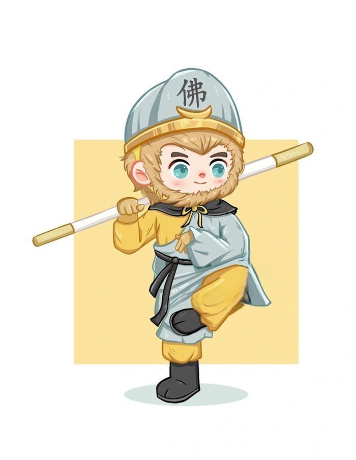 khỉ chibi chất