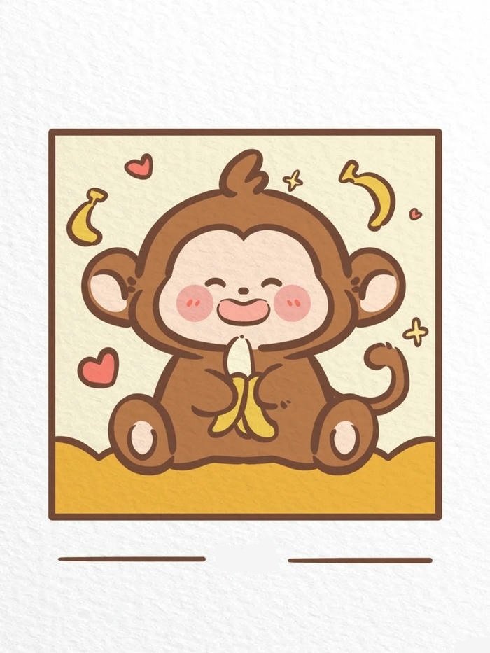 khỉ chibi cute