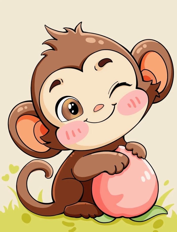 khỉ chibi đẹp cực
