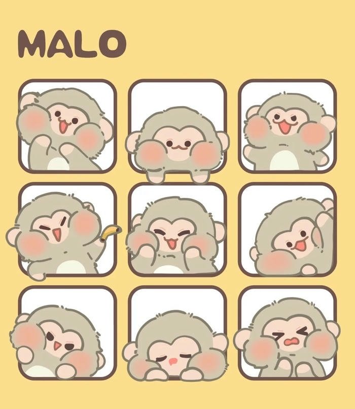 khỉ chibi siêu cute