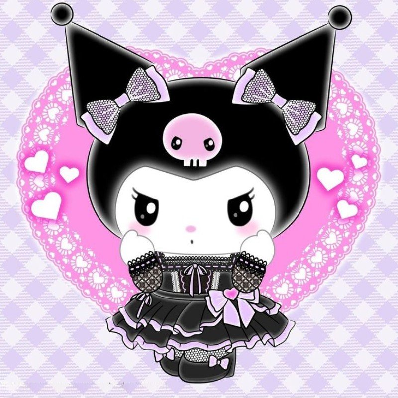 kuromi anime chibi cực dễ thương