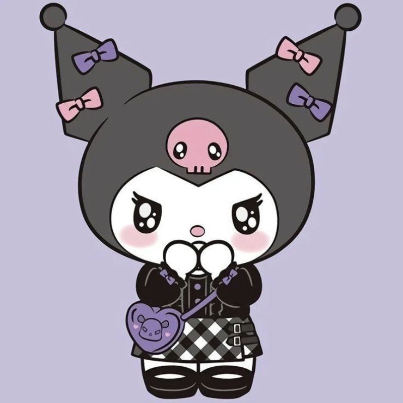 kuromi anime chibi đeo túi