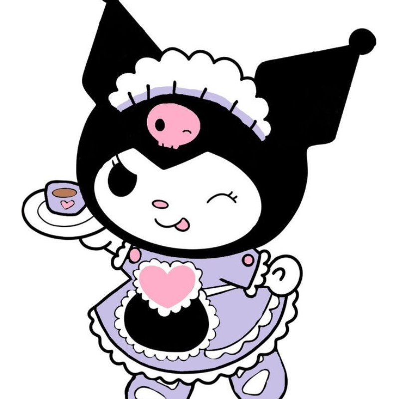 kuromi anime chibi nháy mắt