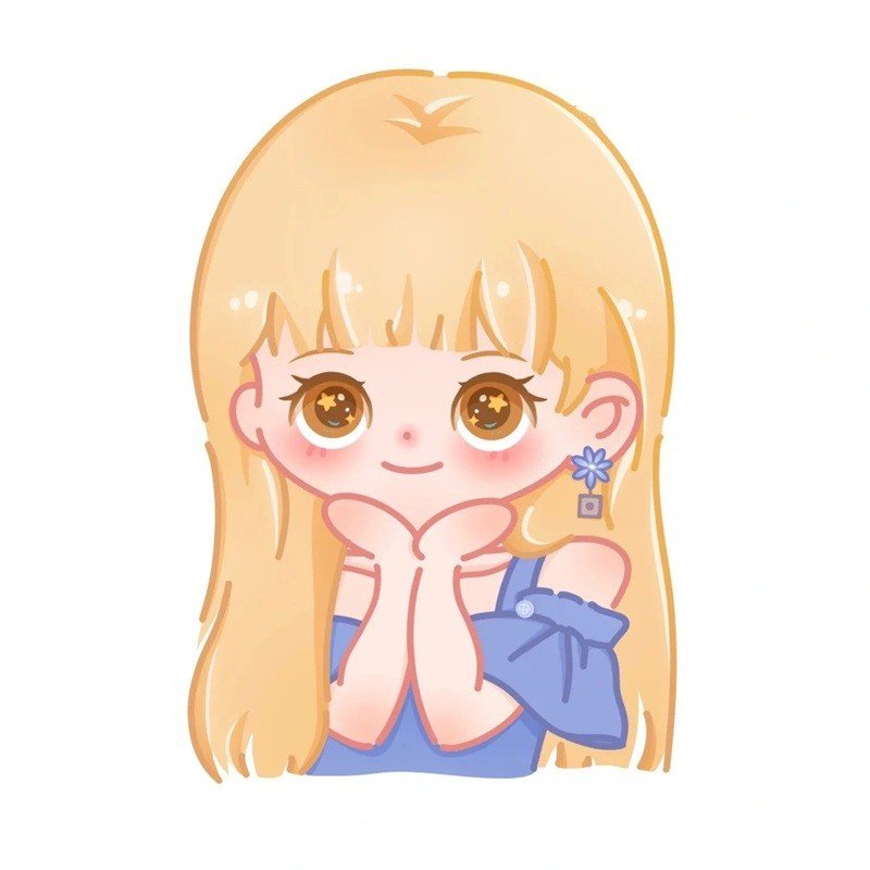 lisa chibi cute tóc vàng
