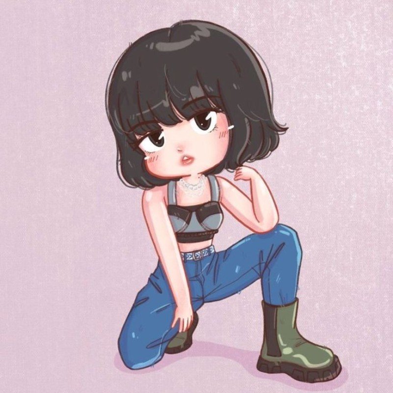lisa chibi dễ thương