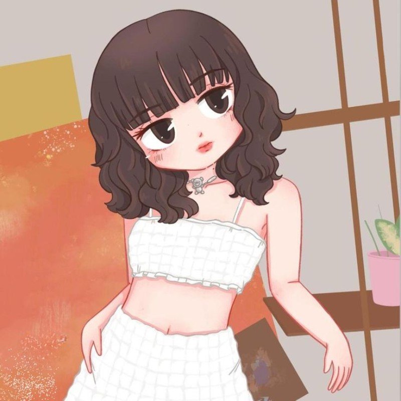 lisa chibi siêu đáng yêu