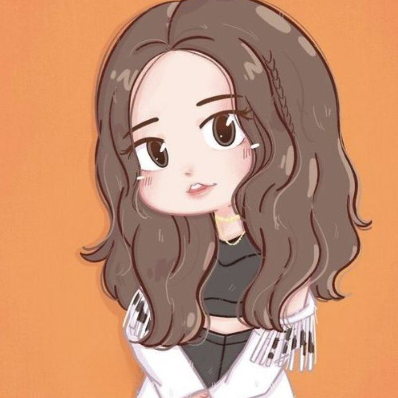 lisa chibi tóc dài