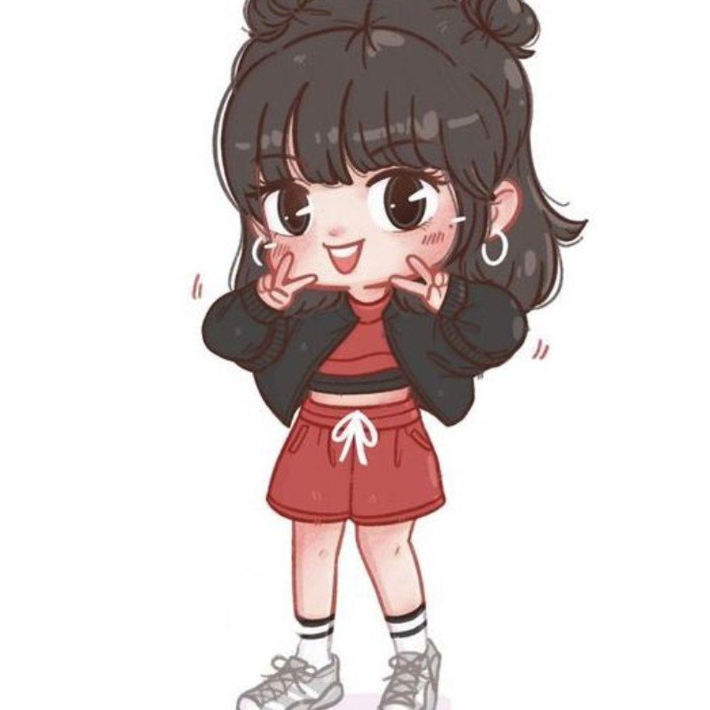 lisa chibi vui vẻ