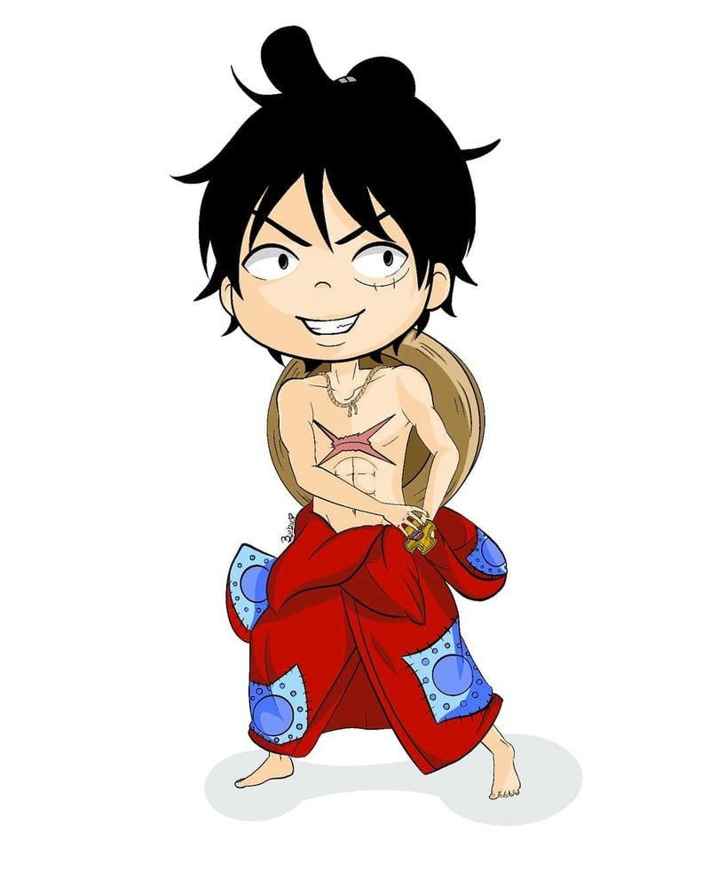 luffy chibi cực đẹp