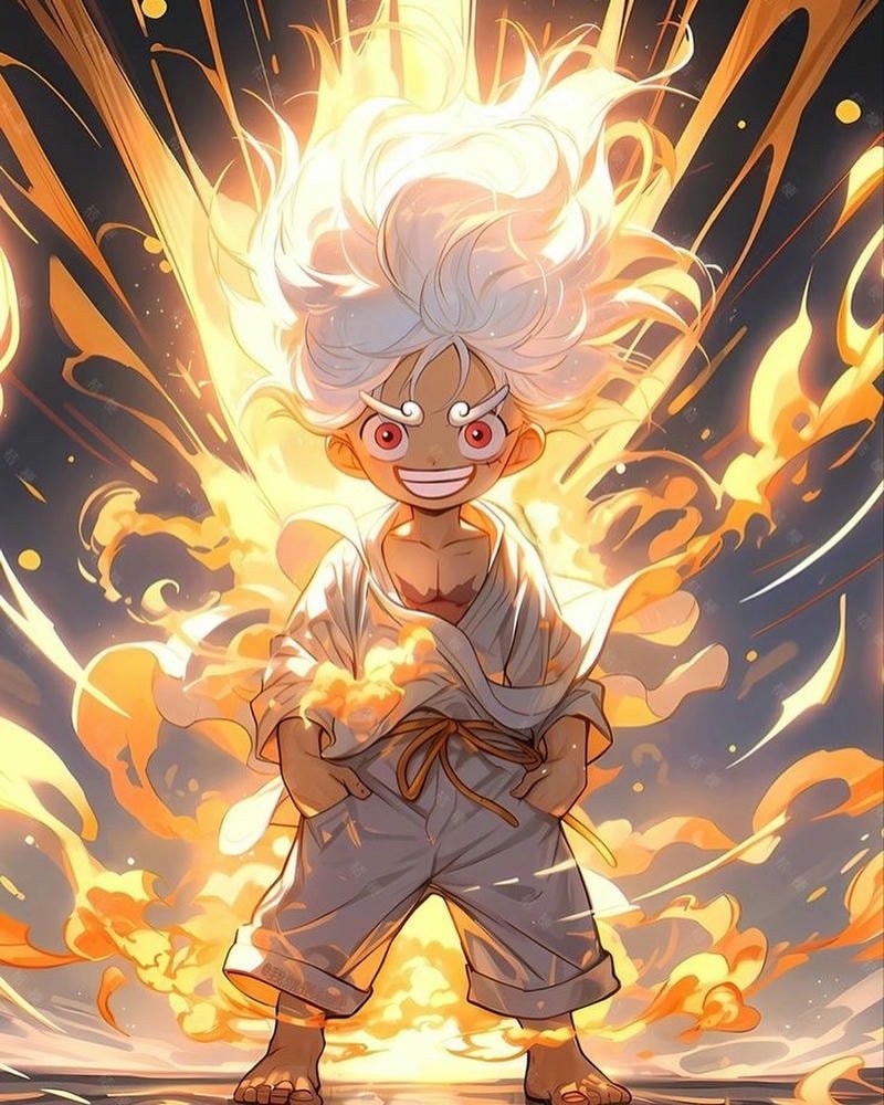 luffy chibi gear 5