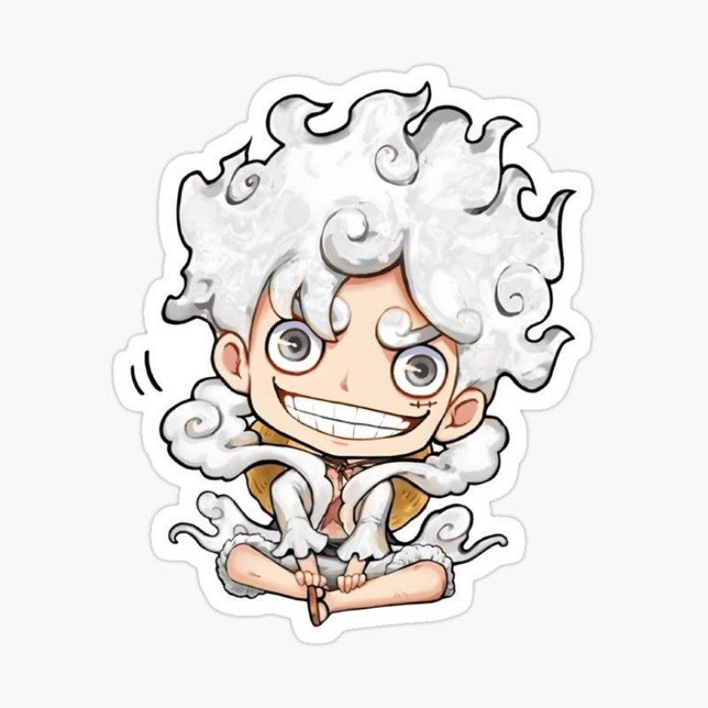 luffy gear 5 chibi cực đáng yêu