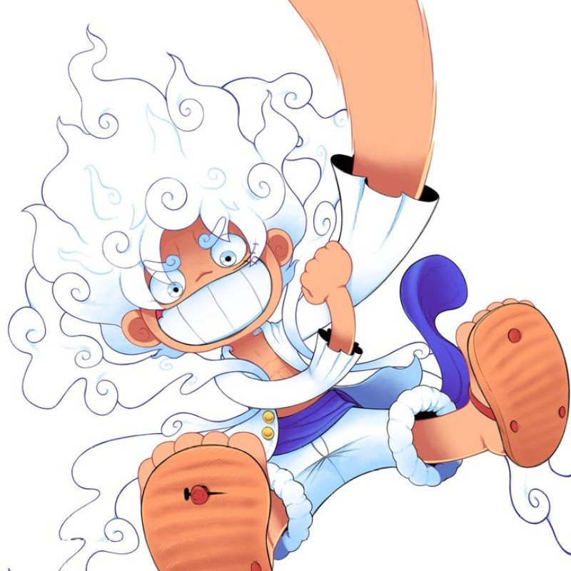 luffy gear 5 chibi đáng yêu nhất