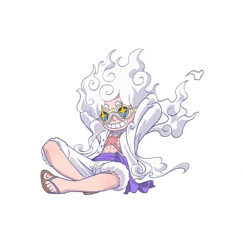 luffy gear 5 chibi dễ thương