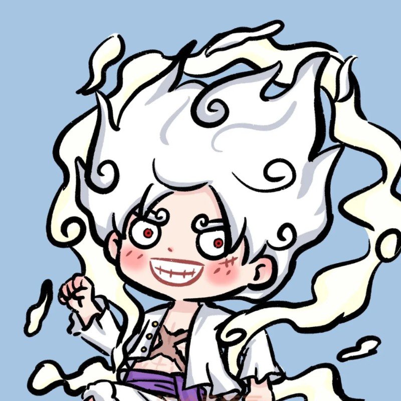 luffy gear 5 chibi đẹp