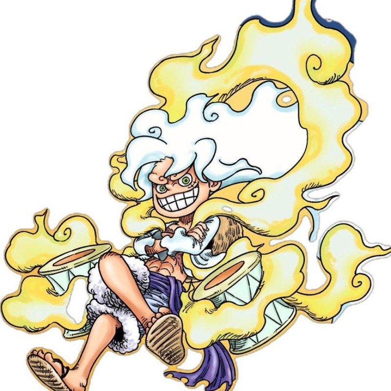 luffy gear 5 chibi siêu đẹp