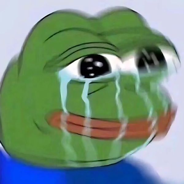 meme crying ếch xanh