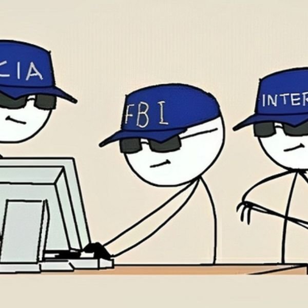 meme fbi đánh máy tính