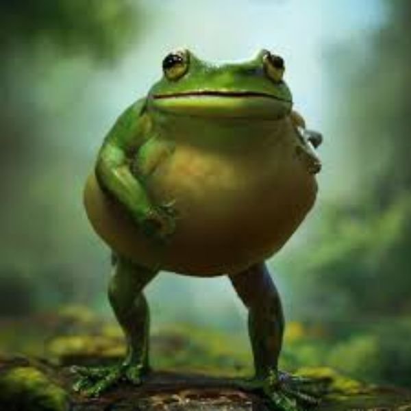 meme frog bụng to