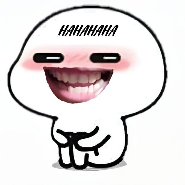 meme haha nhe răng