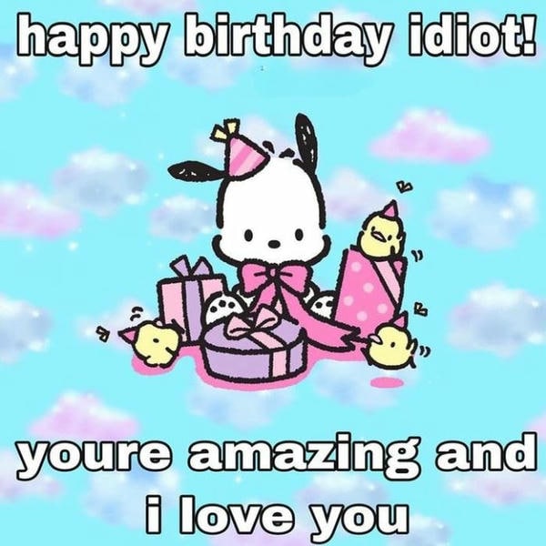 meme happy birthday cún xinh