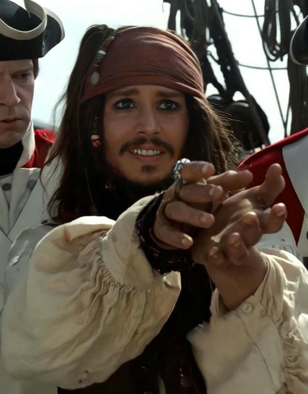 meme jack sparrow cười hài