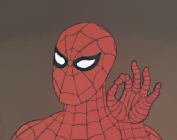 meme ok người nhện