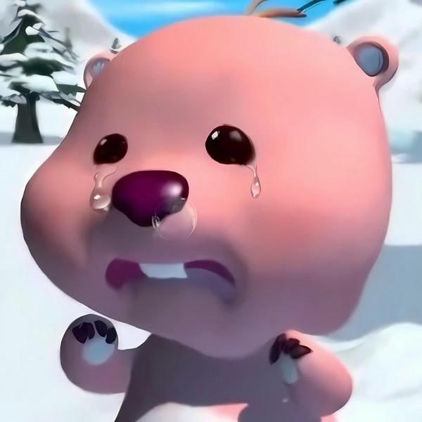 meme sad gấu hồng