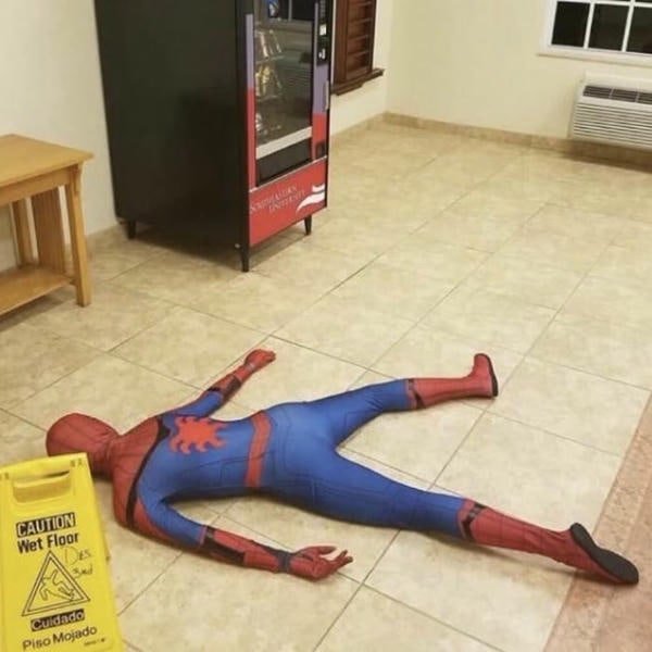 meme spiderman nhây