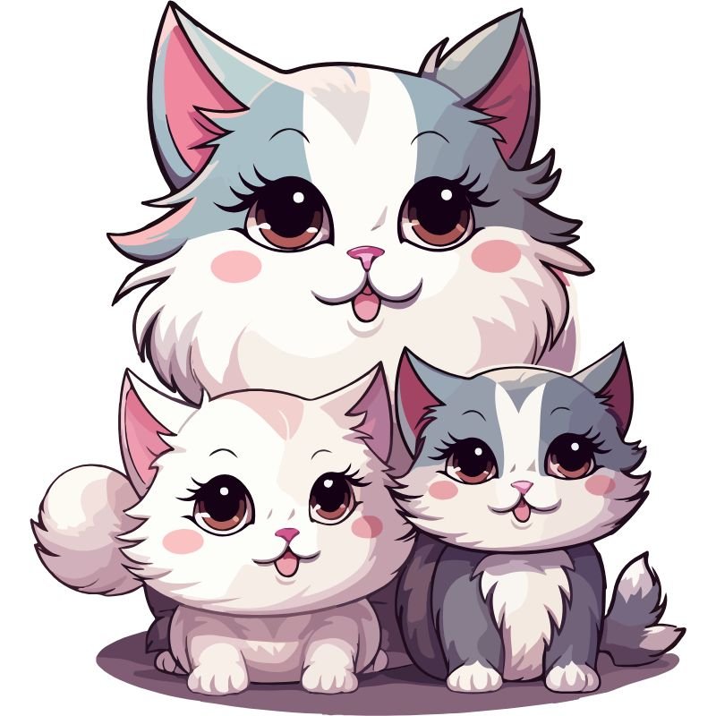 mèo chibi đẹp nhất