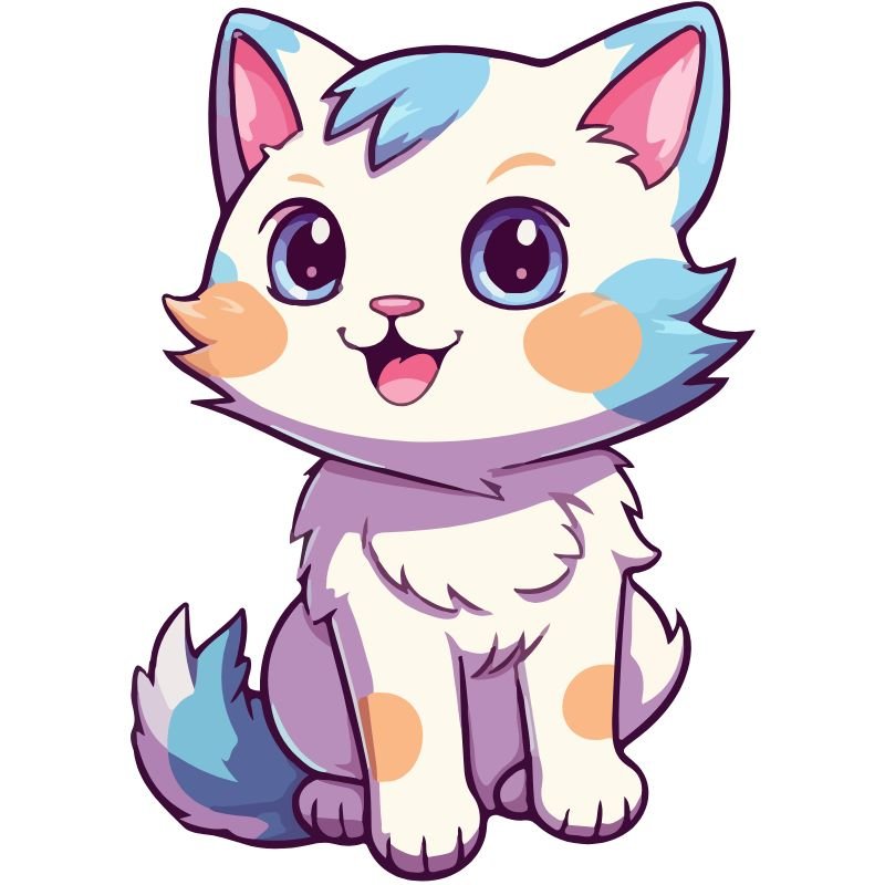 mèo chibi đẹp