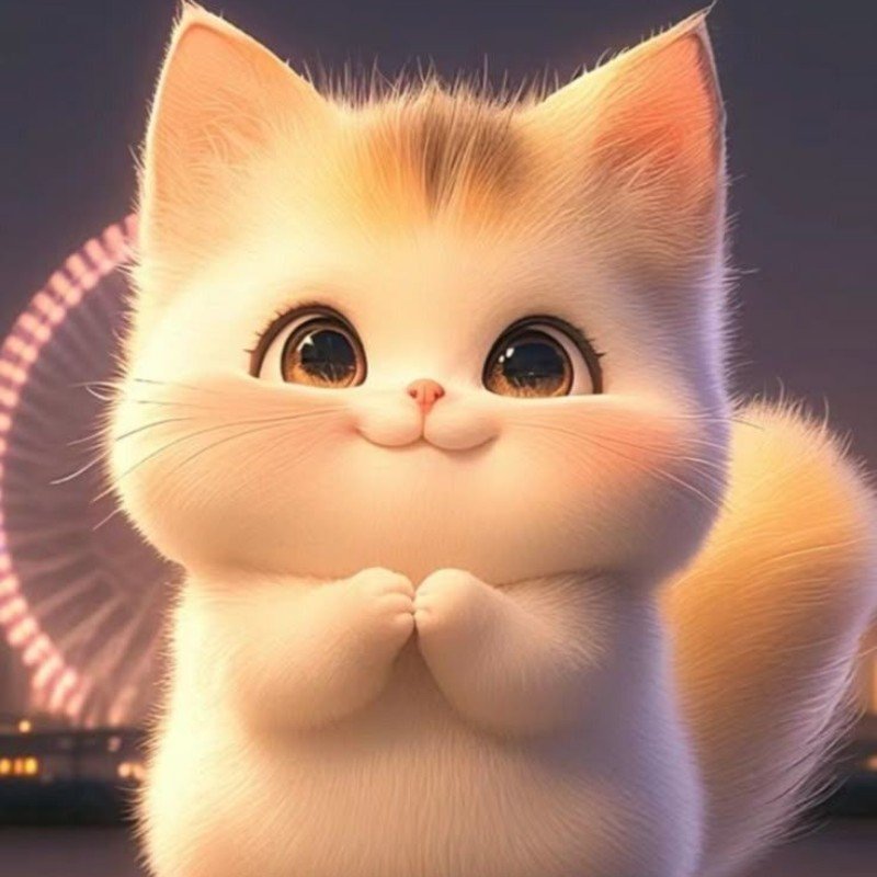 mèo con chibi 3k cute