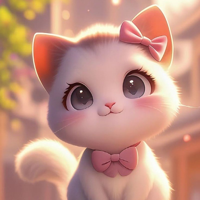 mèo con chibi 3k đẹp