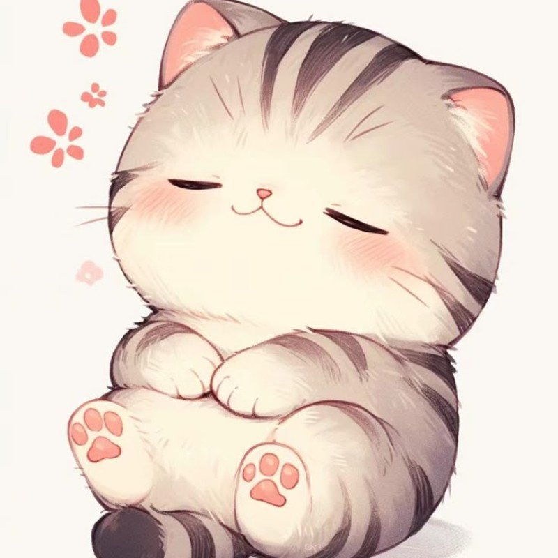 mèo con chibi