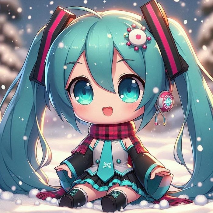 miku chibi 4k