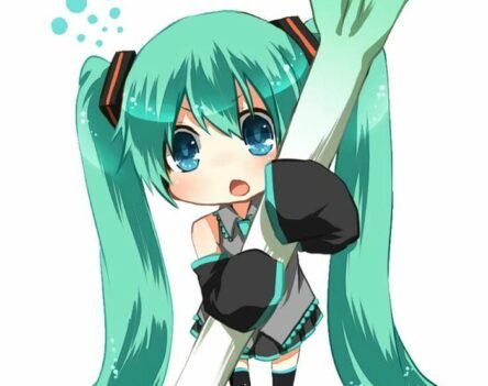 177+ hình nền Miku chibi mái tóc xanh đẹp nhất