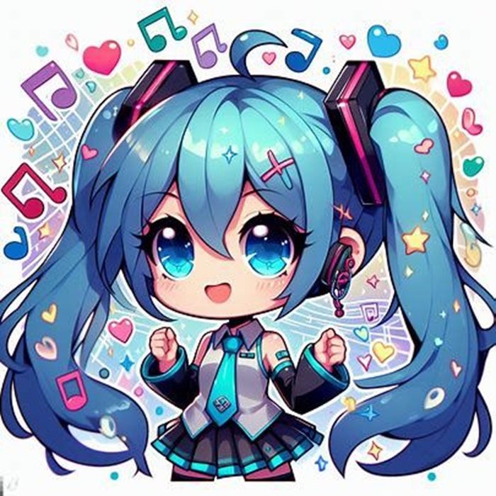 miku chibi siêu cute