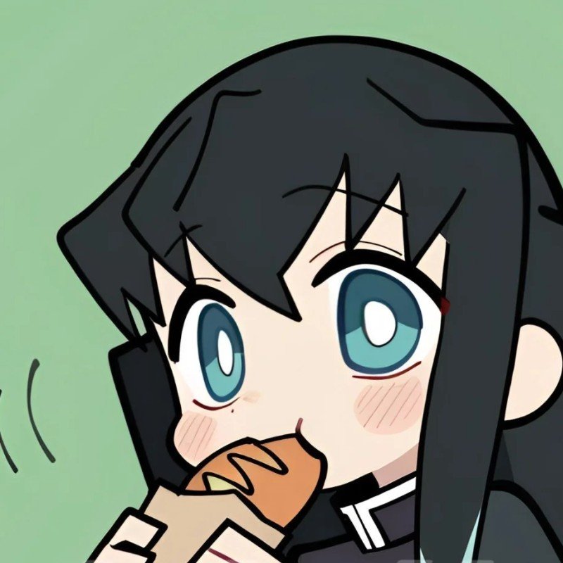 muichiro chibi ăn bánh mì
