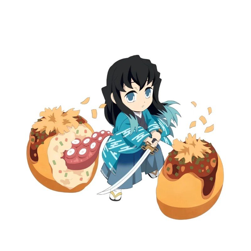 muichiro chibi cầm kiếm