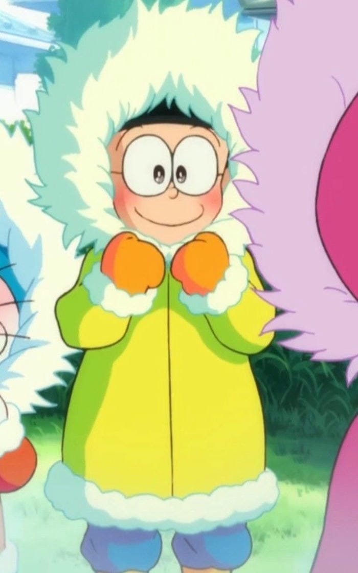 nobita cute chibi mũ lông