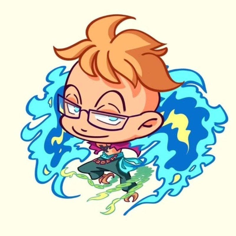 one piece chibi đeo kính