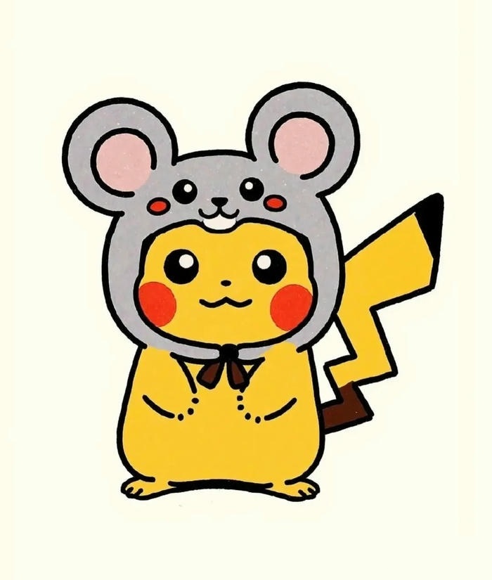 pikachu chibi cute