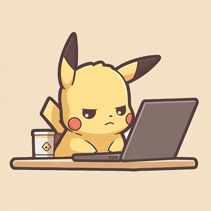 pikachu chibi siêu dễ thương