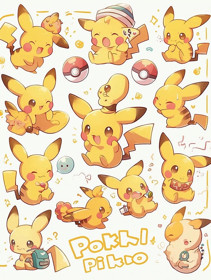 pikachu chibi siêu đẹp